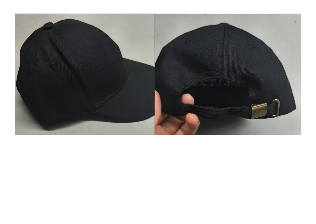 DHL.PLAIN BLACK CAP