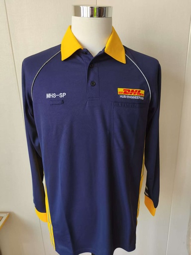 DHL.LS POLO SHIRT.MHS-SP