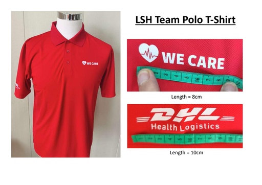 [DHL.LSH TEAM POLO T-SHIRT.RD] DHL.LSH TEAM POLO T-SHIRT.RD